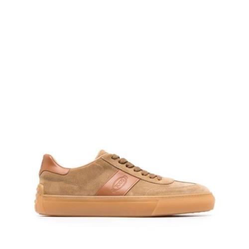 Brun Semsket Lavtop Sneakers