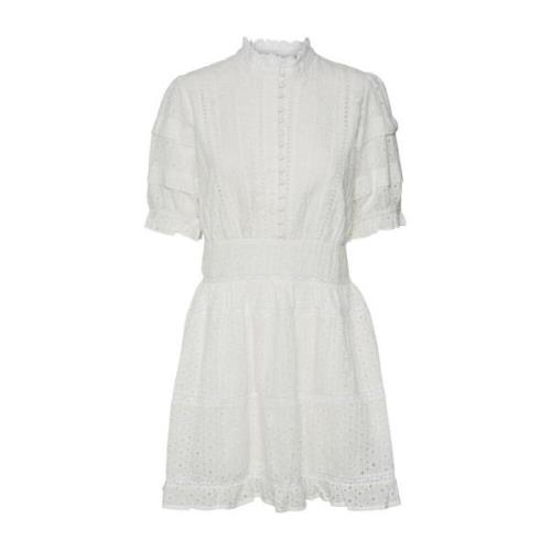 Snow White Vero Moda Vmnonnie Ss Short Dress No Vma Dresses