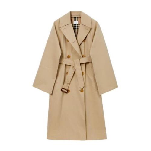 Beige Bomull Trenchcoat