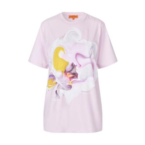 Rose Orkide Oversized T-skjorte