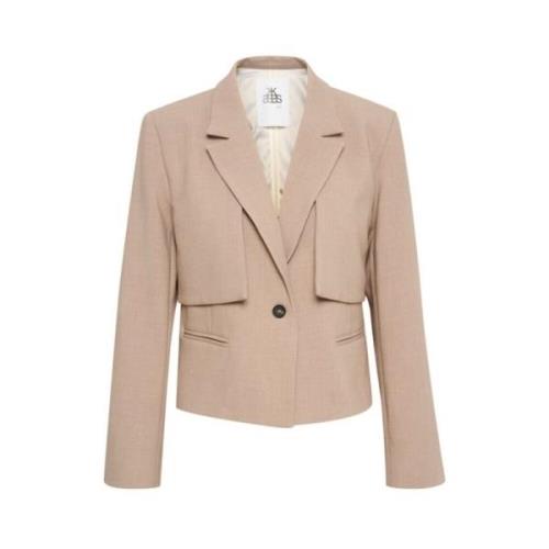 Kort Svart Blazer