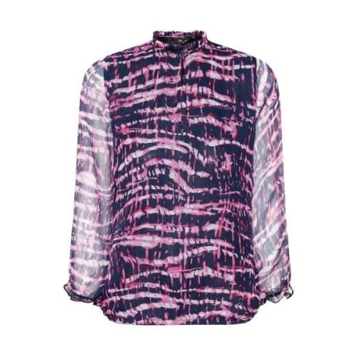 Signature Alette Bluse Sort/Rosa