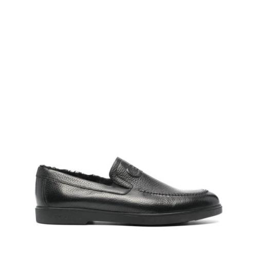 Svarte Avslappede Loafers