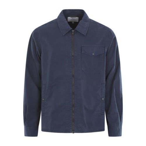 Gabardine Overshirt Blå