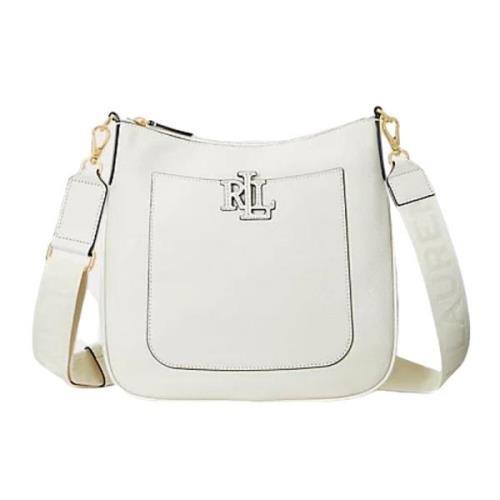 Kompakt skinn crossbody veske