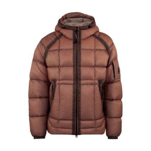 Brun Shell Hooded Dunjakke