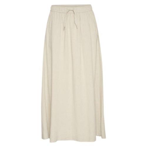 Beige Inwear Lin Skjørt Ellieiw Skirt Bukse