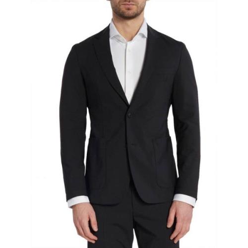 Elegant Svart Ull Blazer