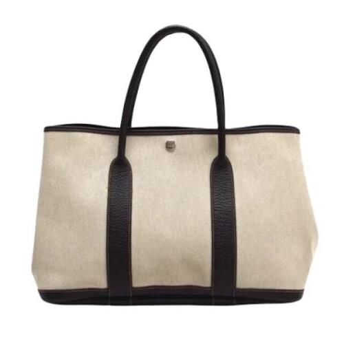 Pre-owned Beige Canvas Hermes Hagefest