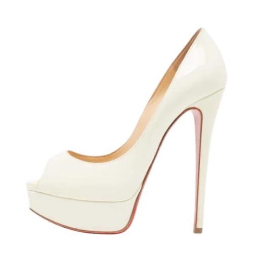 Pre-owned Beige skinn Christian Louboutin haeler