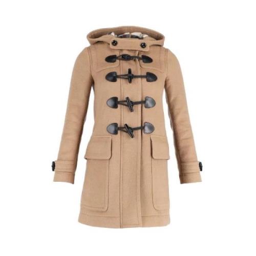 Pre-owned Brun ull burberry coat