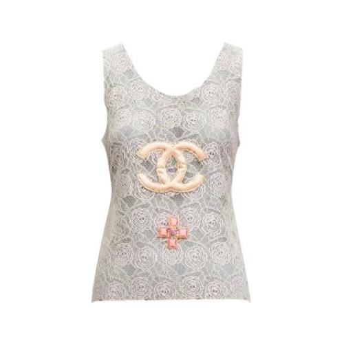 Pre-owned Naken bomull Chanel Top