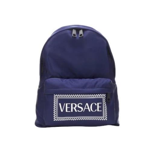 Navy Canvas Versace ryggsekk