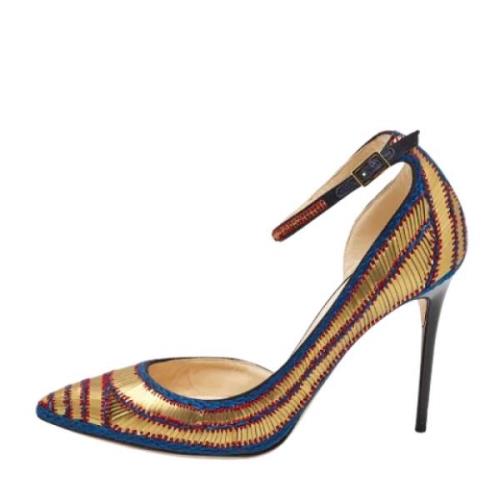 Pre-owned Fabric heels