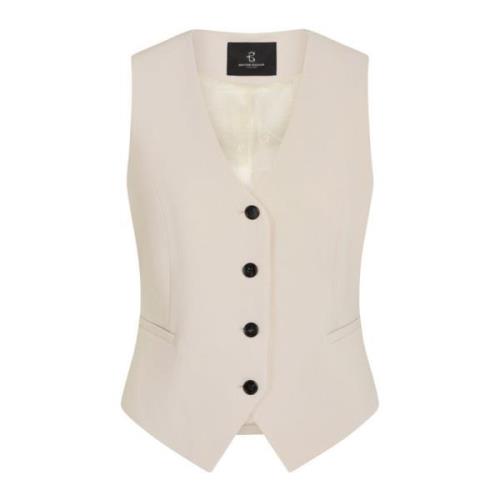 Elegant Waistcoat Blazer Silver Cloud