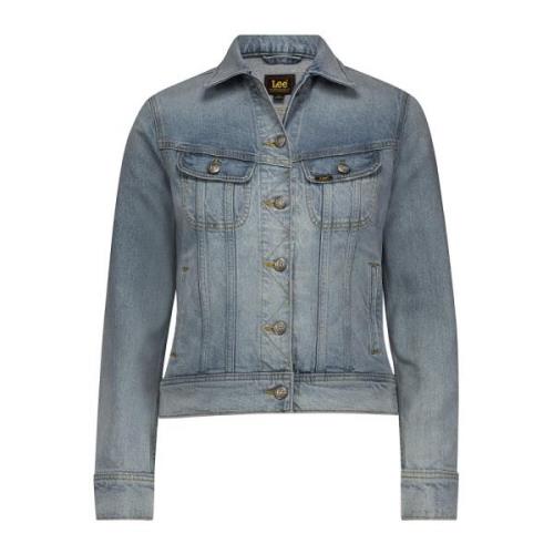 Blue Denim Lee Dame Rider Jacket Refreshed Mid Sweat