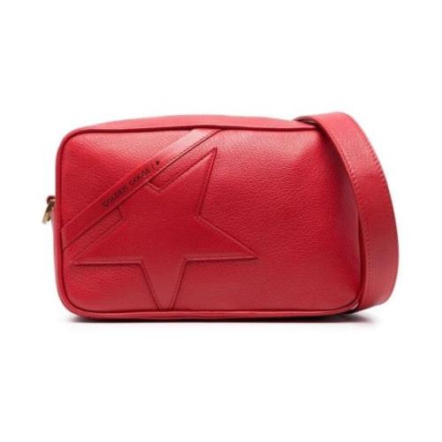 Rød Mini Star Skinn Crossbody Veske