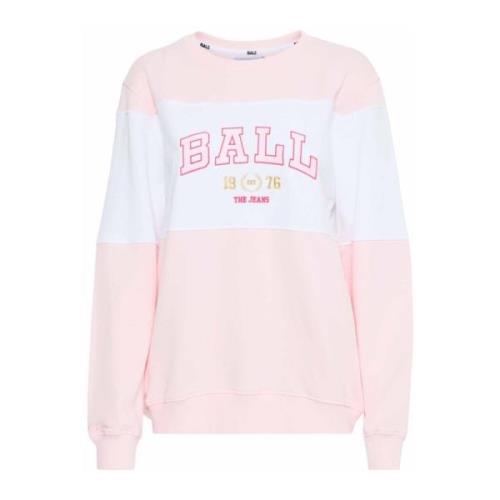 Koselig Sweatshirt med Brodert Logo