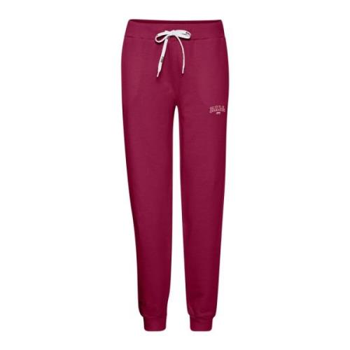 Avslappet silhuett sweatpants i Magenta