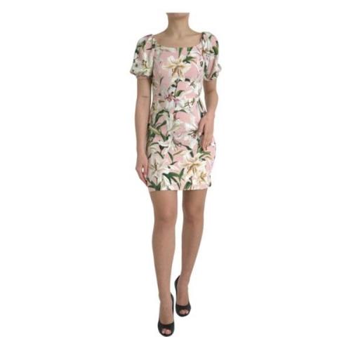 Rosa Lily Print Sheath Kjole