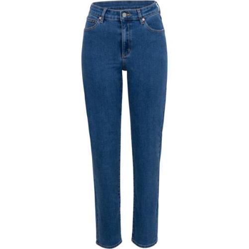 Mellomblå Stonewash Skinny Jeans