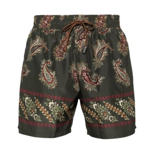 Trykt Khaki Swimboxer Roma