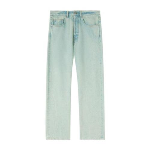 Blå Denim Wide Leg Bukser