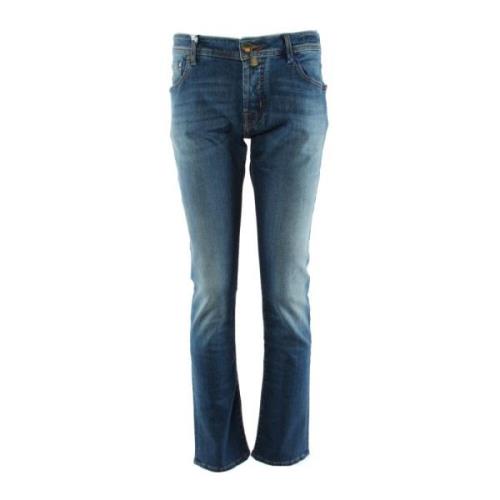 Slim Fit Blå Jeans