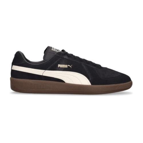 Sort Army Trainer Suede Sneakers