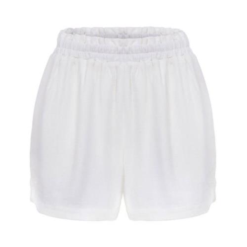 Hvit Lin Suzy Shorts