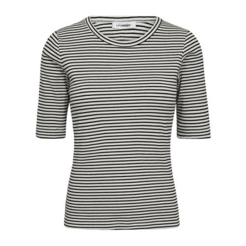 Stripet Rib Tee T-Skjorte