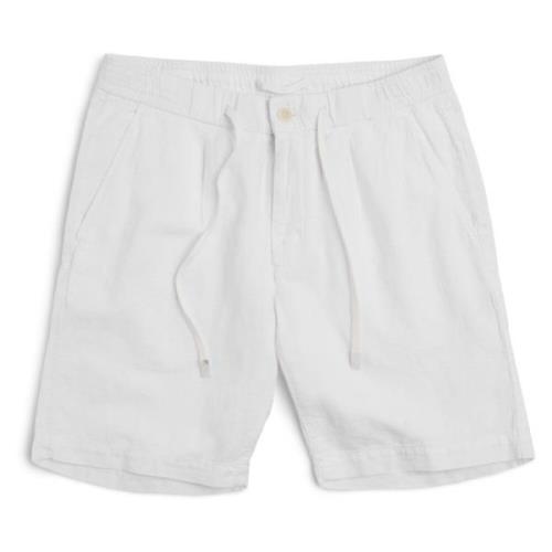 Hvite Lin Sommer Shorts