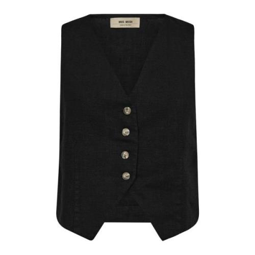 Lin Vest Blazer Svart