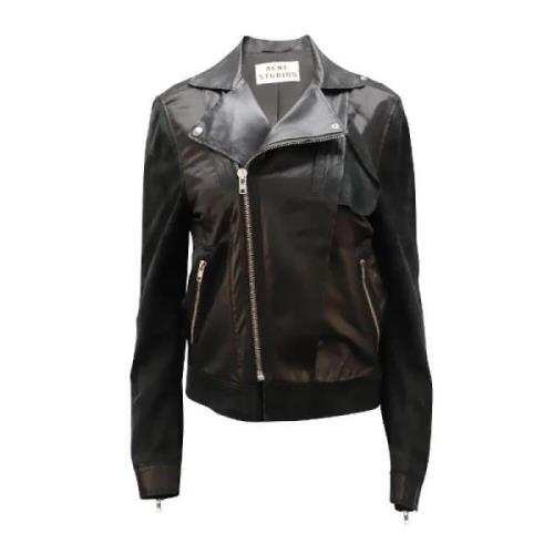 Pre-owned Leather outerwear