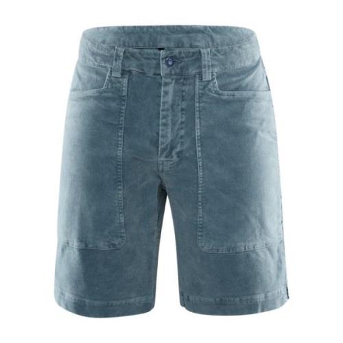 Corduroy Blå Shorts Trendy Sporty