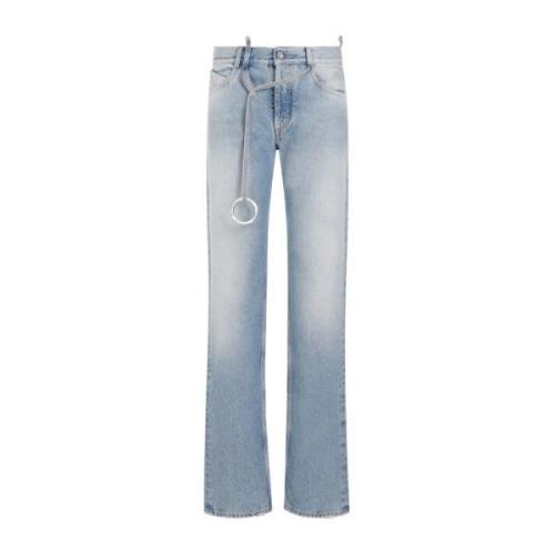 Blå Distressed Denim Jeans