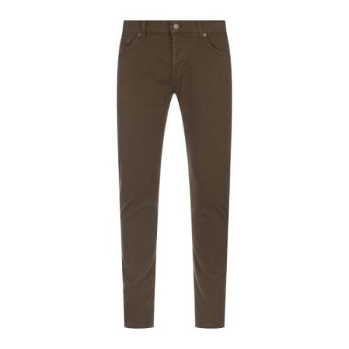 Grønn Militær Slim Fit Jeans