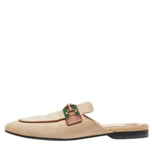 Pre-owned Canvas mules