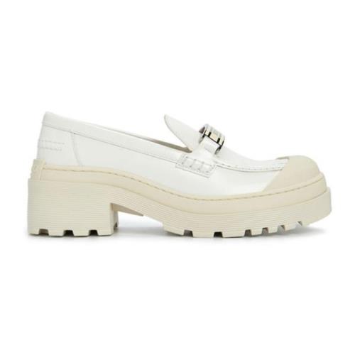 Hvite Loafer Sko Ss22