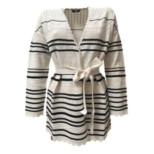 Elegant Cardigan Sweaters med Belte