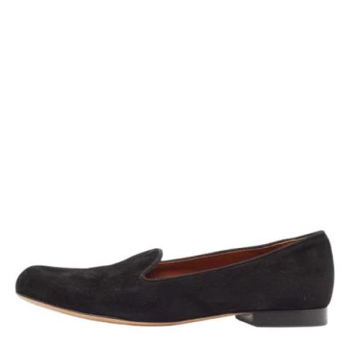 Pre-owned Suede flats