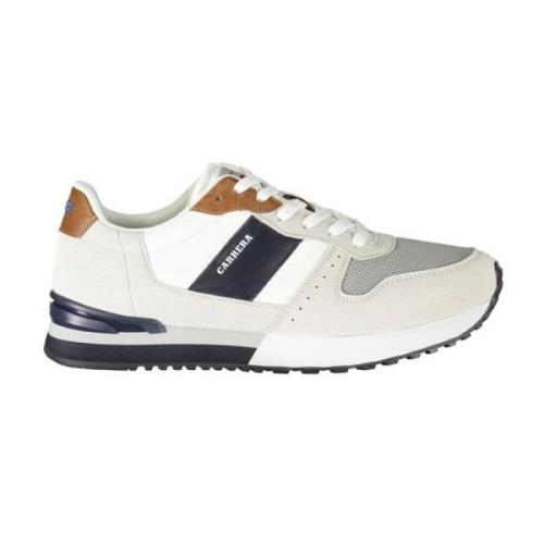 Hvite Polyester Sneakers for Menn