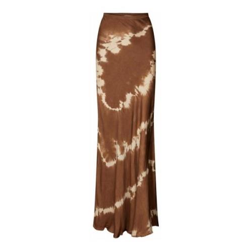 Tie-Dye Maxi Skjørt Lucilla Cacao