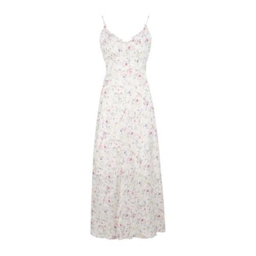 Blomster Midi Kjole - Blush Pink