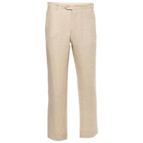 Pre-owned Beige Fabric Armani Pants Samlinger