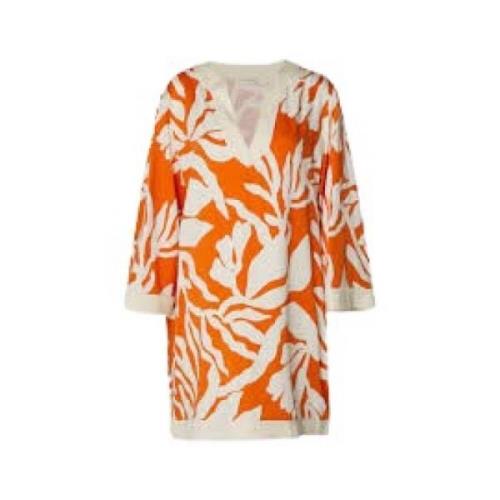 Palm Print Caftan Kjole