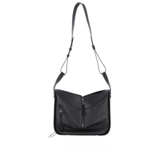 Leather shoulder-bags