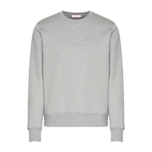 Bomull Rund Hals Sweatshirt med Print