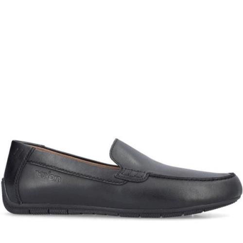 Klassiske Svarte Lukkede Loafers