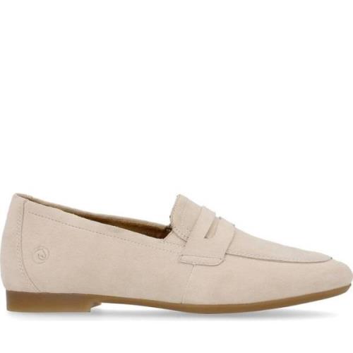 Beige Casual Lukkede Loafers Kvinner